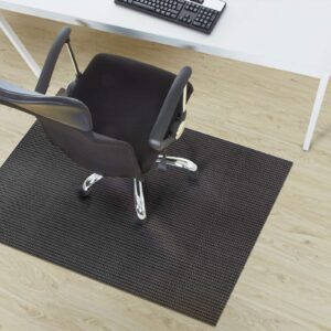 Vinyl Bodenschutzmatte Lucca - Bürostuhlunterlage - Schutz für Laminat und Parkett (100 x 180 cm)