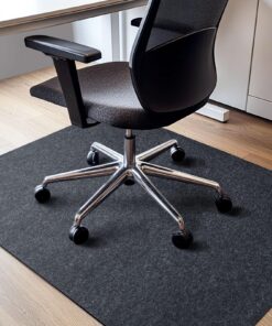 COSYLAND Bürostuhl Unterlage 90 × 120cm - Bodenschutzmatte - Grau