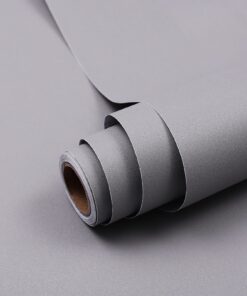 Hode Klebefolie Grau Matt 40X300cm Wasserabweisend für DIY-Wandschmuck und Möbeldekoration