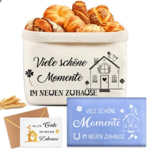 Einweihungsgeschenk für Wohnung Haus von Giftota | Stoff-Brotkorb als Geschenk zum Einzug von Giftota | Geschenkidee mi