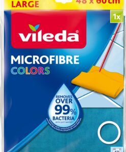 Vileda Microfibre Farb Wischtuch für Hausfrauen –ặp(htlich – 1 Stück – Vollflächiger Reinigungsmaterial – Farbintensiv R
