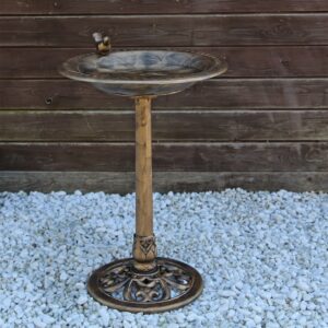 CLGarden Vogeltränke VGT3 - Vogelbad mit Tränke für Vögel auf der Wasserschale -Perfect für Freier Vögel - Geht ins Frei
