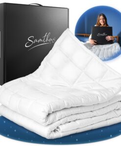 Gewichtsdecke 135x200cm 6kg Oeko-Tex Zertifiziert - Besser schlafen mit unserer schweren Bettdecke - Anti-Stress & Thera