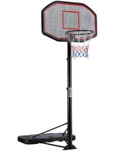Yaheetech Basketballständer mit Rollen + Höhenverstellung bis 363 cm + Fürs ganze Familien + Ideal für Innen- und Außens