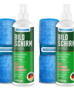 Blum Manufaktur Screen Cleaner 2 x 250 ml - Display Reiniger für mobile Geräte | Blum Manufaktur Mikrofasertuch superso