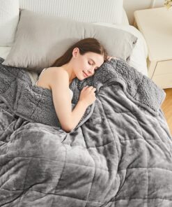 Cottonblue ultraweiche Gewichtsdecke, 150 cm x 200 cm, 7 kg, für Queen-Size-Bett