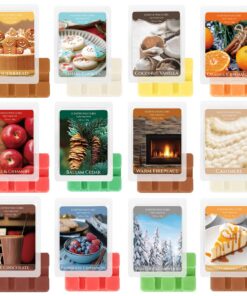 SCENTORINI Duftwachs Geschenkset für Winter | Kokosnuss & Vanille, Winter Zeder, Apfel & Zimt | 35g Wachs Melts für Duft