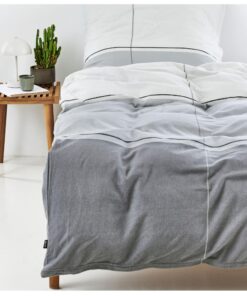 Arctic Bettwäsche 100% Baumwolle Oeko-Tex Standard 100 Grau I Nordisches Design aus Dänemark I 135x200 mit Kissenbezug A