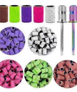 BELICOO Nagelfräser Aufsätze Professionell für Maniküre und Nageldesign 300 Stück 80/120/150/180/240 Grit Nagelfräser Bi