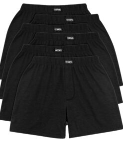 YESWEL Atmungsaktive Baumwolle Boxershorts Herren - Lockere Retro Unterwäsche (M-4XL) YESWEL Boxershorts Herren Atmungs