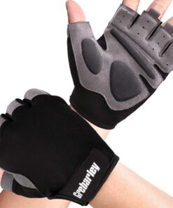 Grebarley Fitness Handschuhe - Stretch Material für Krafttraining, Bodybuilding & Crossfit für Damen und Herren - Größe
