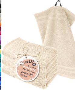 Lashuma Handtuch Set 4er_natürliche_London_Flauschig_OEKO-TEX