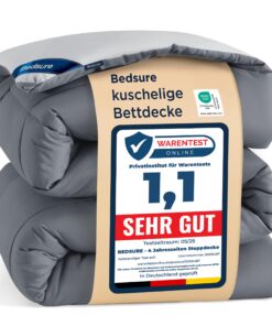 BEDSURE Bettdecke Ganzjahresdecke - Weiche Warm Schlafdecke für Allergiker 135x200cm 300GSM OEKO-TEX Standard 100