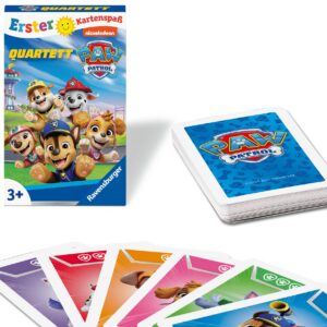 Ravensburger 24760 - Paw Patrol Quartett - Klassisches Kartenspiel für Kinder ab 3 Jahre - Outdoor-Spiele - Lernerfolg d