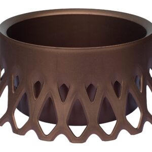 Plastia Grabschale Roseta Selbstbewässerung Wasserüberlauf Friedhof Grabvase Bronze 40 cmØ