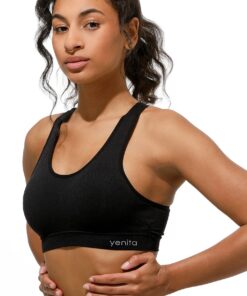 Yenita Wohlfühl-Bustier ohne Bügel - Comfort BH für Fitness und Yoga OEKO-TEX