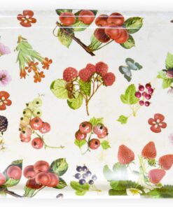 Lashuma Melamin Esstablett 45x31 cm Waldbeeren Muster