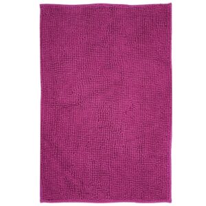 NYVI Badematte Chenille XXL Lila - rutschfest, Saugfähig, Schnell Trocknend - Oeko-TEX, Waschbar, Weich