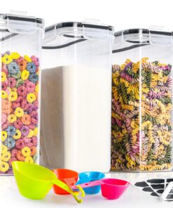 GoMaihe 4L Luftdichte Vorratsdosen 4er Set aus Recyceltem Plastik