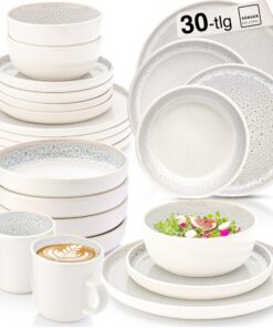 SÄNGER Kreta Kombiservice 6 Personen VALUE COLLECTION Teller Set Kaffeebecher Pastaschale 30 tlg