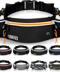 Laufgürtel für Mann und Frau, Wasserdicht und reflektierend, perfekt für Trail Jogging und Radfahren (ORANGE) Laufgürt