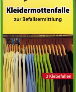Reinex 2X Pheromon Klebefalle geruchlos für Kleidung - Mottenfalle 82 Stück