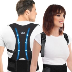 BACK BODYGUARD Hometrainer - Ideal für Schreibtischanter - Haltungskorrektur zu Hause - starke Rückenstütze (Schwarz, 1S