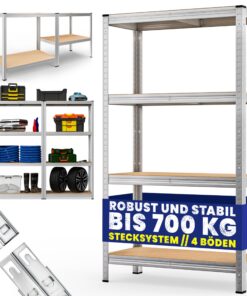 Monzana® Schwerlastregal für Werkstatt und Lager | 700kg Trag capacité Monzana® MDF-Platten Regal | Monzana® Kellerrega