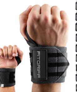 FITGRIFF® Handgelenk Bandagen 45cm für Fitness und Crossfit - Schulterstützung und Muskeln schützen | FITGRIFF® Wrist W