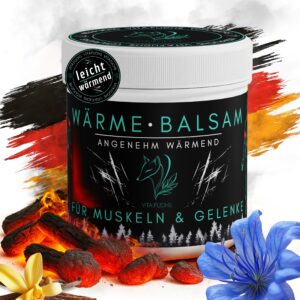 Vita.Fuchs Wärmebalsam | Wärmecreme für Rücken, Nacken & Muskeln | Wohltuend für Alltag & Sport | Made in Germany | 250