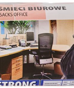 Office Products Müllsäcke 240 L Stark Reissfest LDPE | Abfallsäcke für Büro und Haus | Schwarz | 30 μm FolienDicke