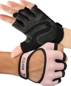 COFIT Atmungsaktiv Fitness Handschuhe Damen und Herren - rutschfest, mit Handgelenk Unterstützung, ideal für Gym Übungen
