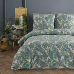 Buymax® Bettwäsche 100% Baumwolle - ÖKO-TEX Renforcé-Bettdeckenbezug Set für Familie - Haus & Garten - Soft & Komfortabe