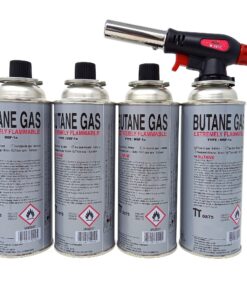 Gasbrenner Butan 1300°C - Schweißbrenner für Profis - Küchenbrenner zur Flambierung von Crème Brûlée - Campingbrenner mi