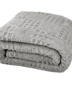 Kuscheldecke Flauschig - weiche und warm für Sofa und Bett, 100x150cm, 3D Bogenmuster, Sofadecke & Couchüberzug für Warm