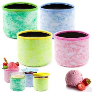 Eiscreme Neoprenhülle für Ninja Creami Zubehör 4 Stück AMZ Eismaschinen-Behälter