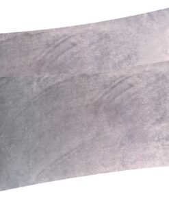 2er Set Fleece Winter Kissenbezug - flauschig weich und warm, Doppelpack kuschelig (W-40x80cm-Grau) | 2er Set Fleece Wi