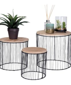 Spetebo Deko Blumenhocker --designegerantengerecht-Bedingungen-Einhellig-Set-Rund-Ø30cm