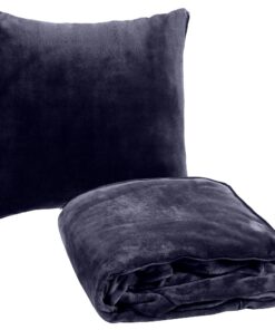 HOMELEVEL Decke mit Ärmeln Damen Herren - Kuscheldecke Grau