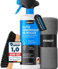 PRINOX Profi Auto Innenraum Reiniger Set 500ml - Innen Reinigung von Kunststoff, Polster, Leder & Armaturen - Autopflege