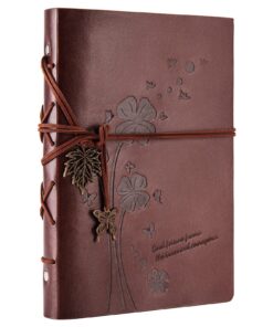 Notizbuch für Erwachsene mit Leder Bound Spiralbindung 200 Seiten Rezeptbuch Selbstschreiben Softcover