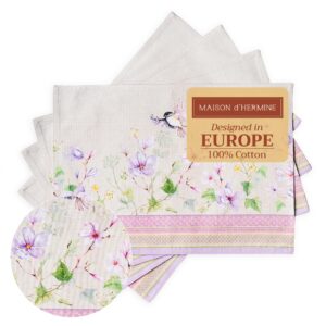 Maison d'Hermine Oster-Tischsets 100% Baumwoll, 4er-Set, dekorativ und waschbar für Dinnerparties und Hochzeiten - Magno