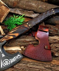 Wikinger ENRAVED Custom Steel Axt Hochkarbures Stahl für Helden und Krieger im Mittelalter | Wikinger ENRAVED Custom St