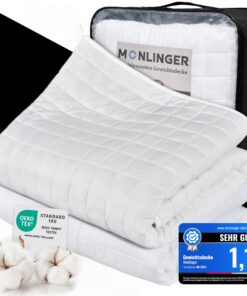 2-in-1 Gewichtsdecke OEKO-TEX STANDARD 100 - Heavy Weighted Blanket - Schlafende Schwere Decke zusammenknöpfbar als Somm