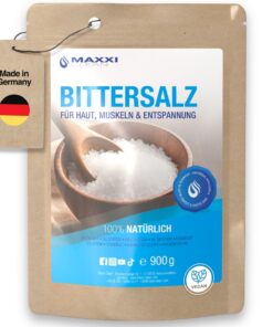 Maxxi Clean 1x 900 g hochreines Bittersalz | Badesalz für Wellness und Körperpeeling | pure Entspannung für Muskeln, Hau