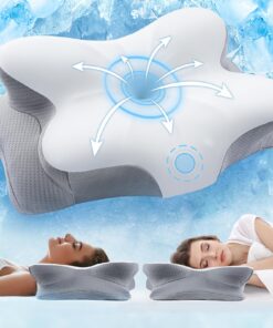 Memory Foam Nackenkissen Orthopädisch Oeko-TEX Zertifiziert für Seitenschläfer