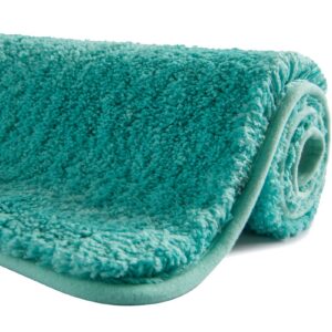 SFLXO rutschfest Badematte Türkis Weich Wasserabsorbierend Maschinenwaschbar Mehrweg