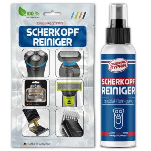 Original Syprin Scherkopfreiniger – Reinigungsflüssigkeit für Haarschneidemaschinen und Trimmer – Bartpflege