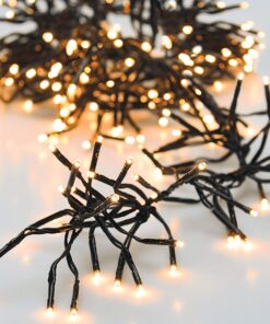 LED Lichterkette warm weiß mit Timer - Weihnachtsbaum Beleuchtung - Outdoor Deko Licht mit Dimmer-Funktion LED Lichter