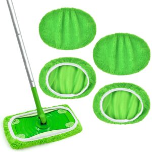 Vicloon Wiederverwendbare Tücher für Swiffer Bodenwischer - Waschbar und multifunktional - Ideal für Alle Hüte - Für Tro